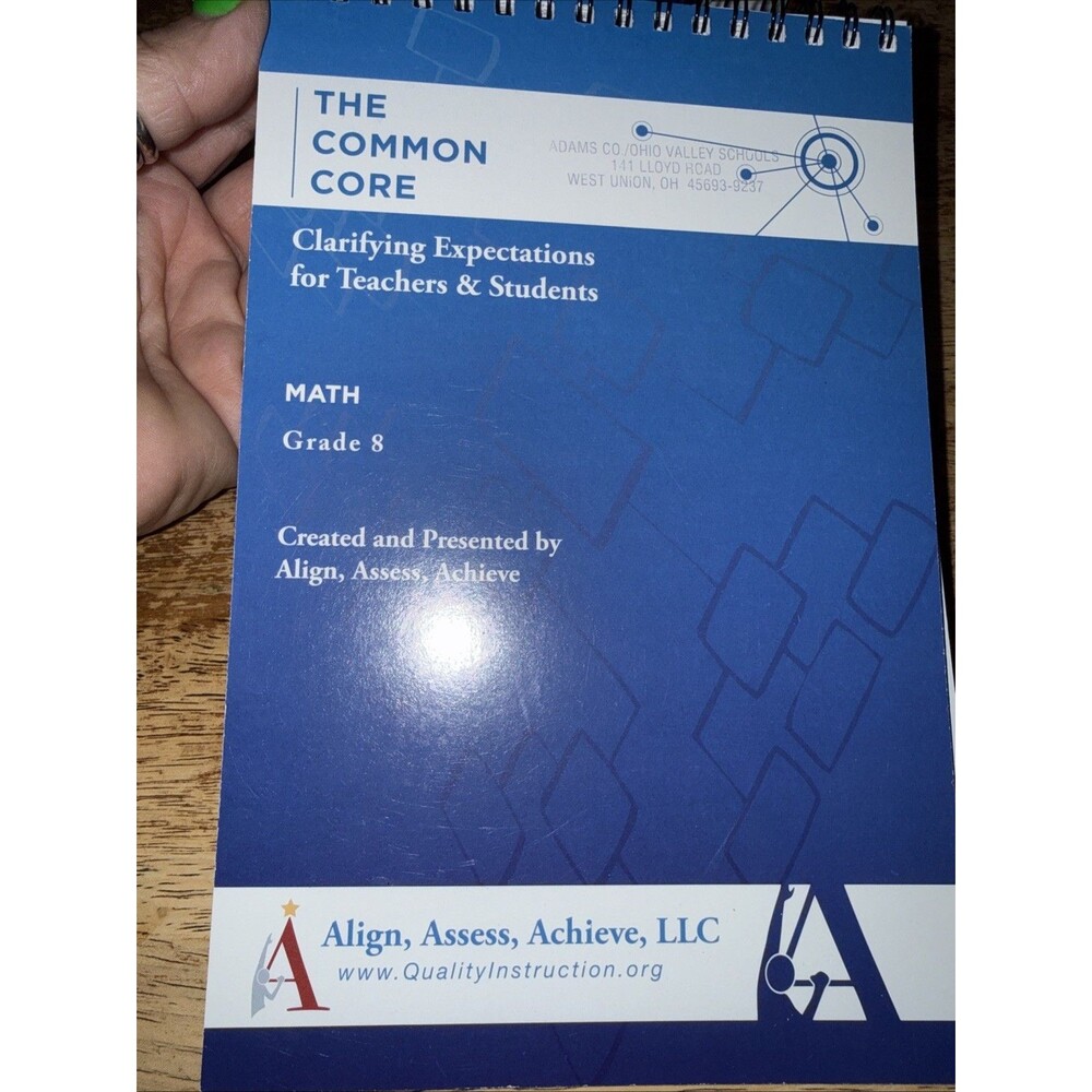 AAA Common Core : Clarifying Expectations for Teachers Students Grade 8 Math